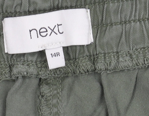 Next Girls Green Trousers, Size 16, Lyocell, Elastic Waist