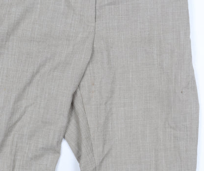 Womens UK Size 16 Marks and Spencer Slim Fit  Beige Trousers