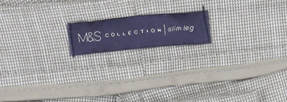 Womens UK Size 16 Marks and Spencer Slim Fit  Beige Trousers