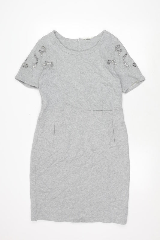 Kaliko Women’s Grey Dress Size 12 Short Sleeve