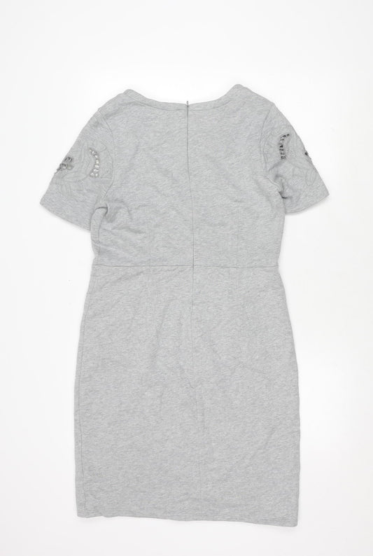 Kaliko Women’s Grey Dress Size 12 Short Sleeve