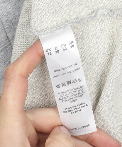 Kaliko Women’s Grey Dress Size 12 Short Sleeve