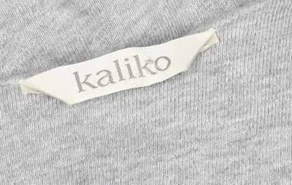 Kaliko Women’s Grey Dress Size 12 Short Sleeve