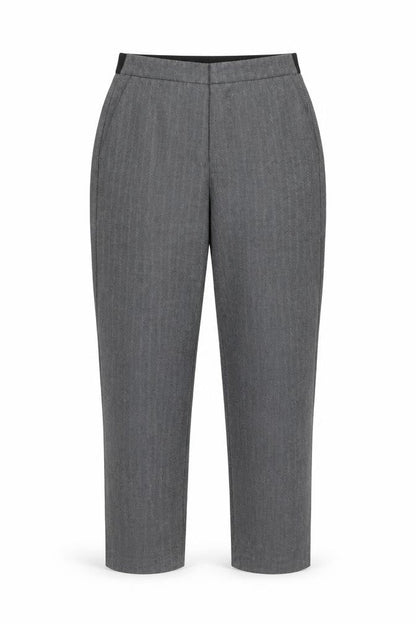 Womens UK Size L Zara Basic Regular Fit Business Casual Grey Trousers