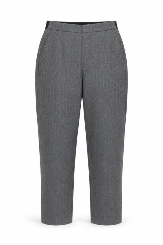 Womens UK Size L Zara Basic Regular Fit Business Casual Grey Trousers