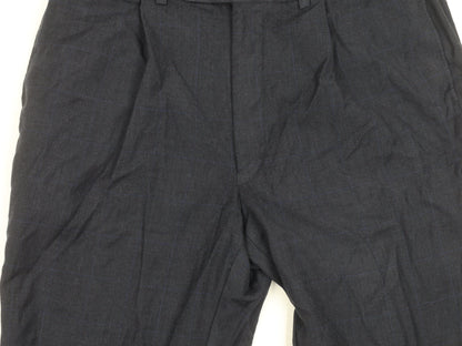 Marks and Spencer Men's Blue Check Trousers 34