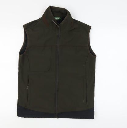 WorkWear Country Men's Green Waistcoat S