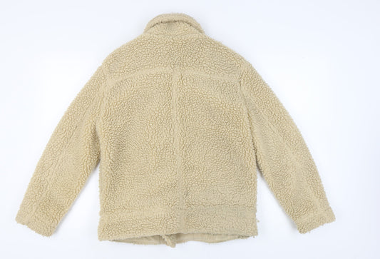 Divided Women's Beige Biker Jacket Size 10