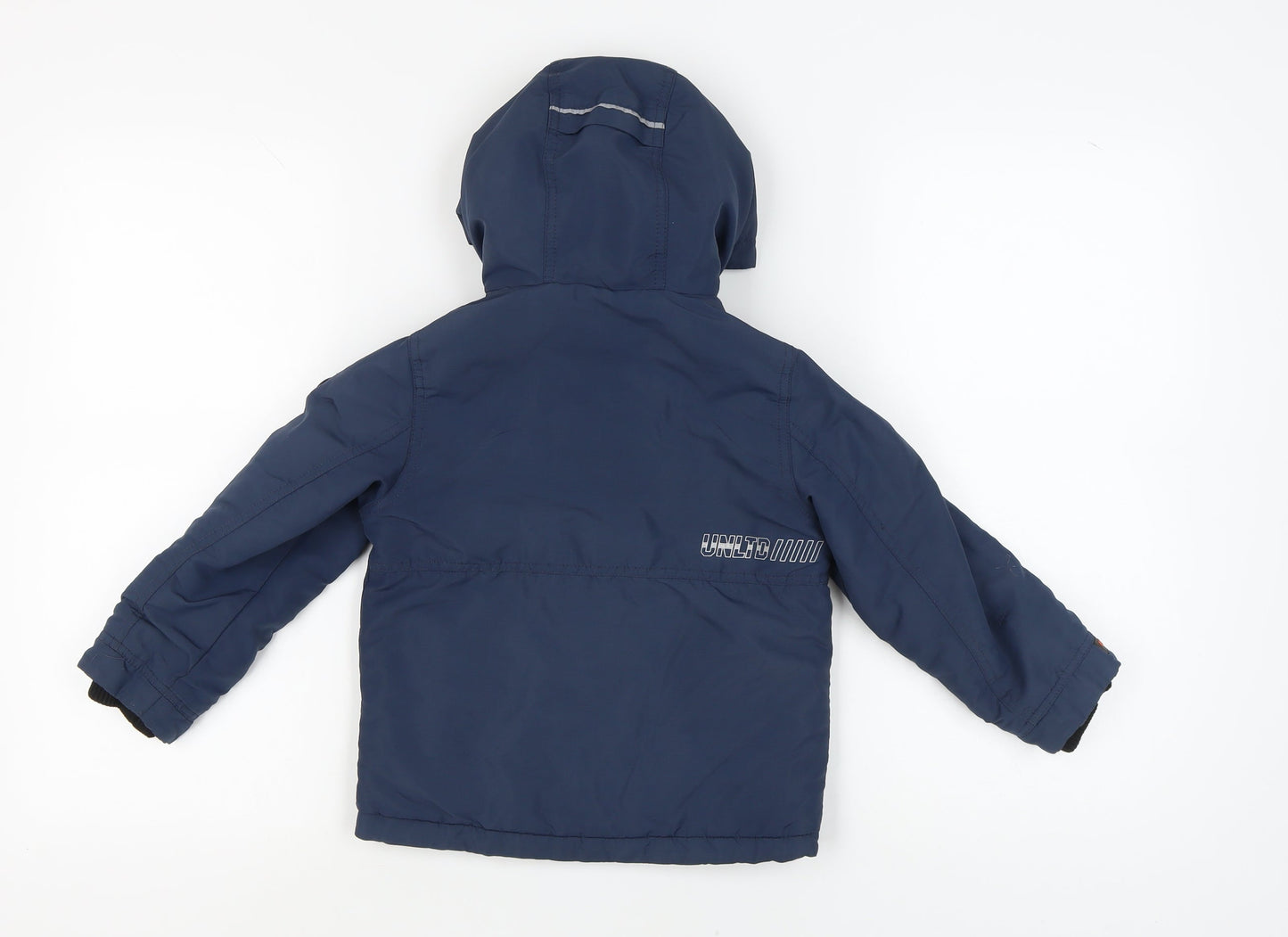 Next Boys Blue Puffer Jacket, 5 Years, Hooded Winter Style