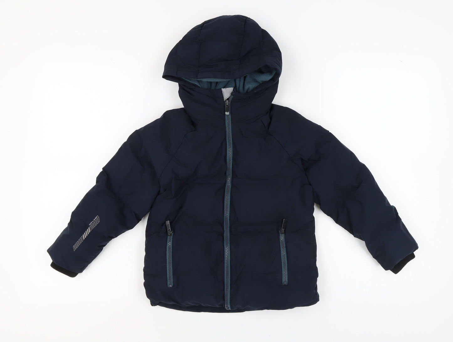 Next Boys Blue Puffer Jacket, Size 5 Years, Hooded, Winter