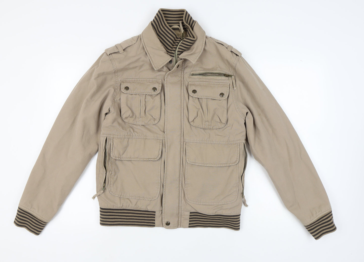 Mens UK Size M Burton Beige Military Jacket