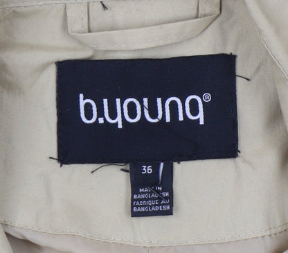 b.young Women's Beige Trench Coat Size 8