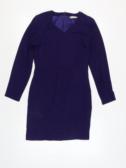 Next Women's Blue Sheath Dress Size 10