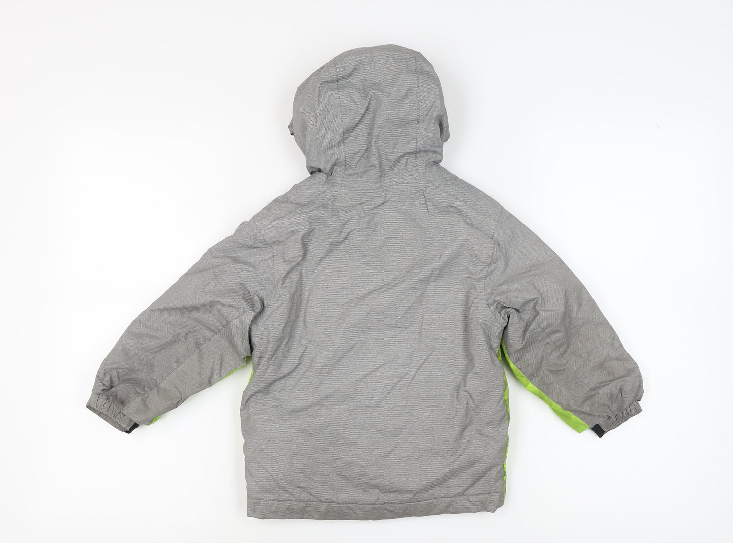 Decathlon Boys Grey Puffer Jacket, 3-4 Years, Hooded Winter Coat