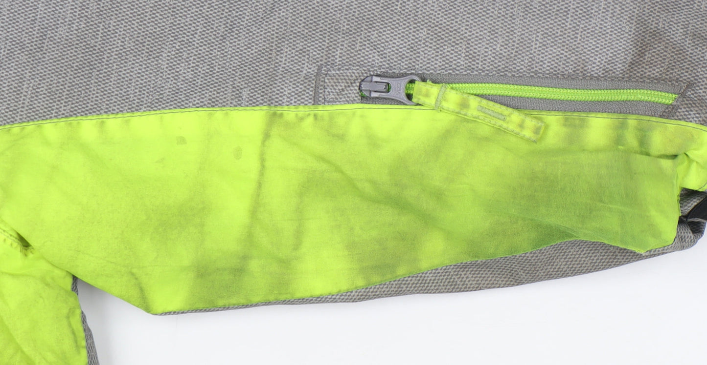 Decathlon Boys Grey Puffer Jacket, 3-4 Years, Hooded Winter Coat