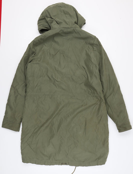 Abercrombie & Fitch Women's Green Parka Coat XL
