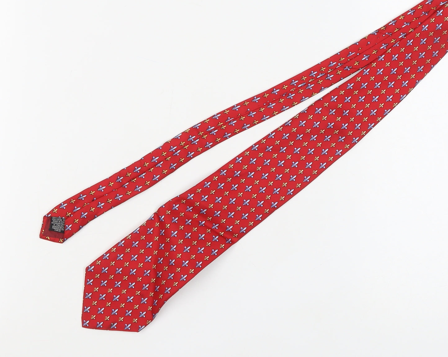 Mens Beaufort Red Floral 100% Silk  Tie
