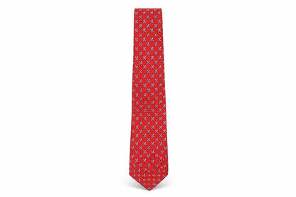Mens Beaufort Red Floral 100% Silk  Tie