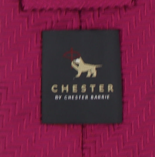 Chester Barrie Men's Red Silk Tie