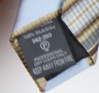 Next Men's Blue Striped Silk Tie