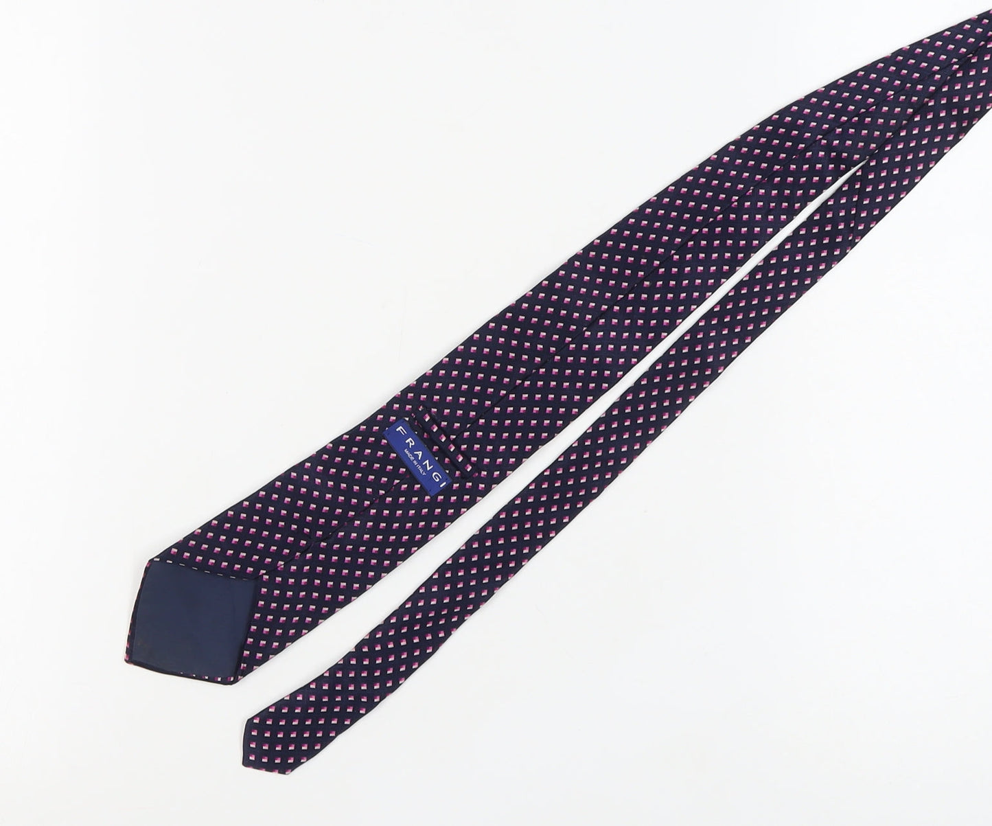 Mens Frangi Multicoloured Geometric 100% Silk  Tie