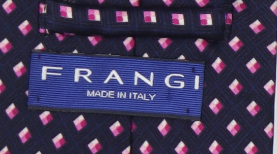 Mens Frangi Multicoloured Geometric 100% Silk  Tie