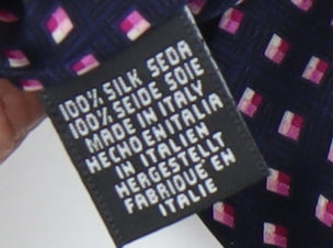 Mens Frangi Multicoloured Geometric 100% Silk  Tie
