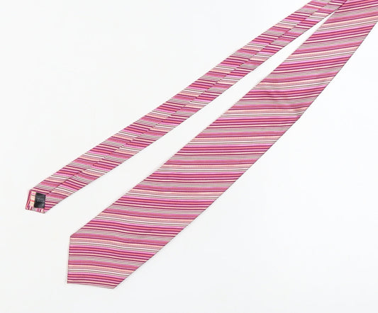 Marks and Spencer Men's Multicoloured Silk Tie, Striped
