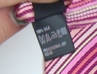 Marks and Spencer Men's Multicoloured Silk Tie, Striped