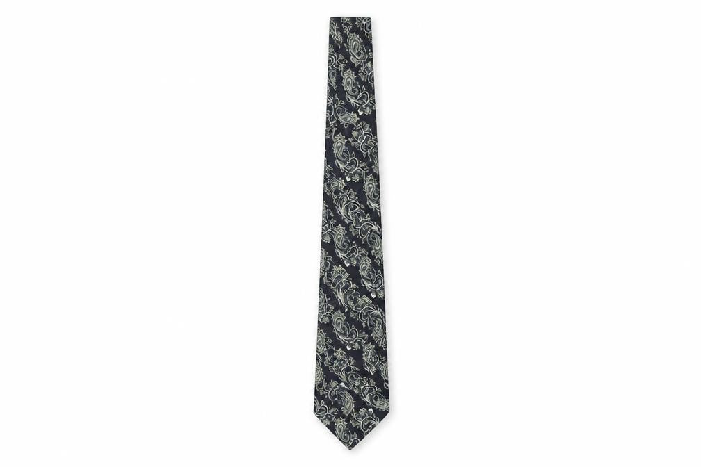 Mens René Chagal Black Paisley   Tie
