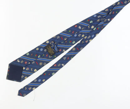 Fashion & Corporate Ties London Blue Silk Sports Tie