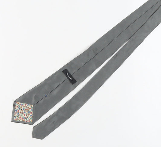 Paul Smith Men's Grey Silk Tie