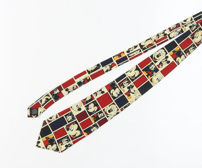 Mickey Unlimited Men's Red Disney Slim Tie, Polyester, One Size