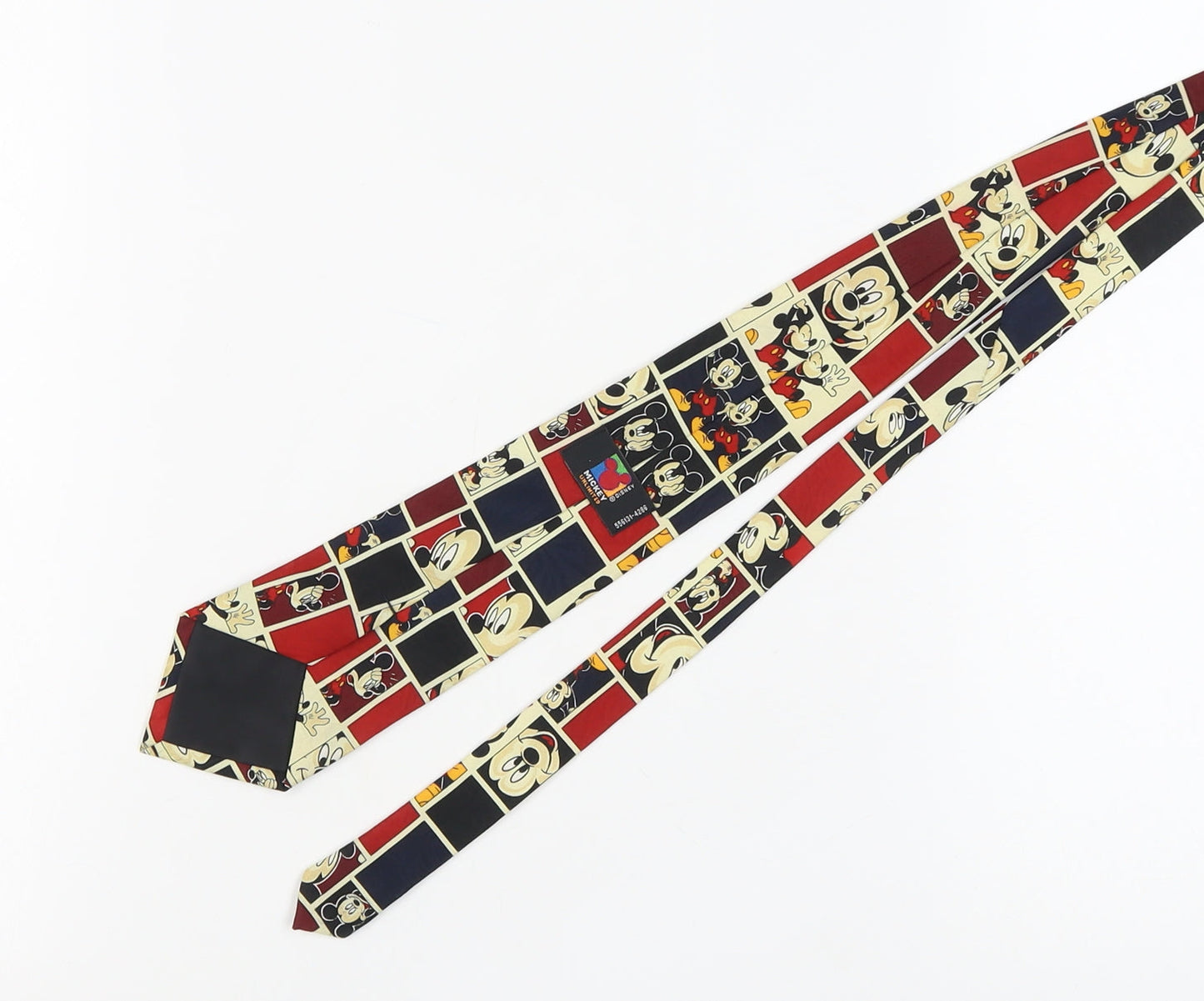 Mickey Unlimited Men's Red Disney Slim Tie, Polyester, One Size