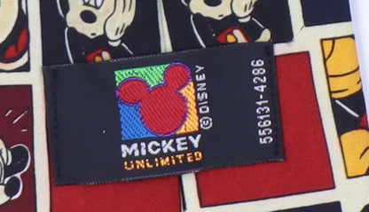 Mickey Unlimited Men's Red Disney Slim Tie, Polyester, One Size