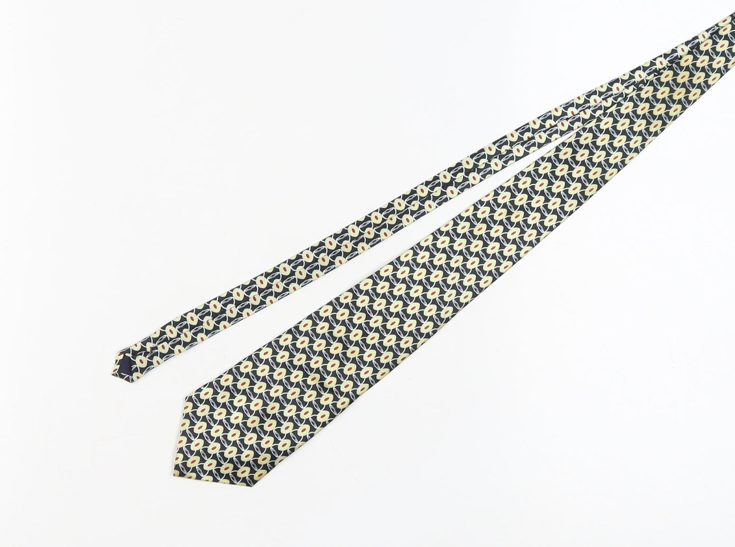 Vicini Men's Multicoloured Silk Geometric Slim Tie