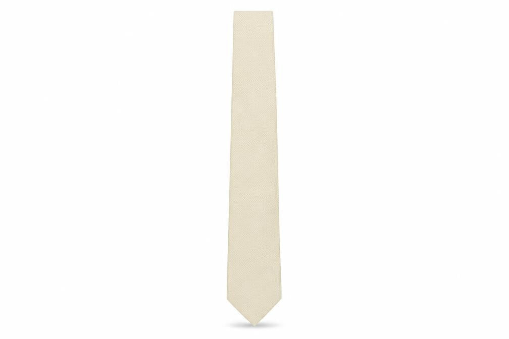 Mens Paul Costelloe Beige  100% Silk  Tie