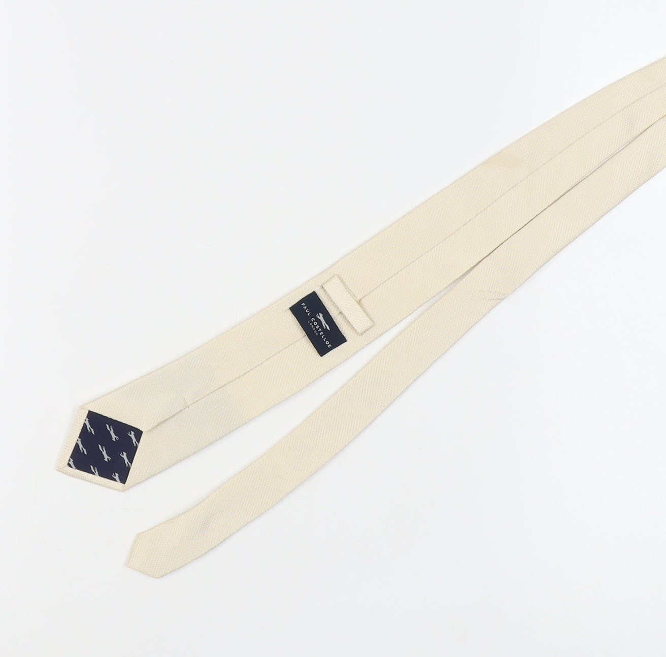 Paul Costelloe Men's Beige Silk Tie