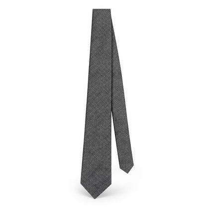 Mens Thomas Nash Black Striped 100% Silk  Tie