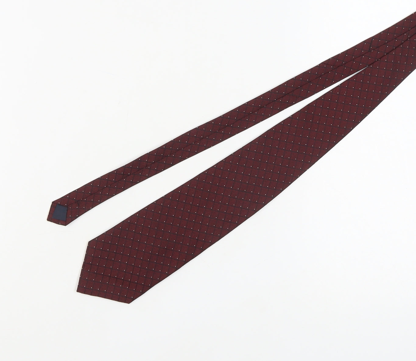 Houshi Boss Men's Red Silk Plaid Check Tie