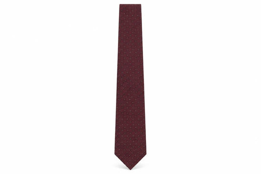 Houshi Boss Men's Red Silk Plaid Check Tie