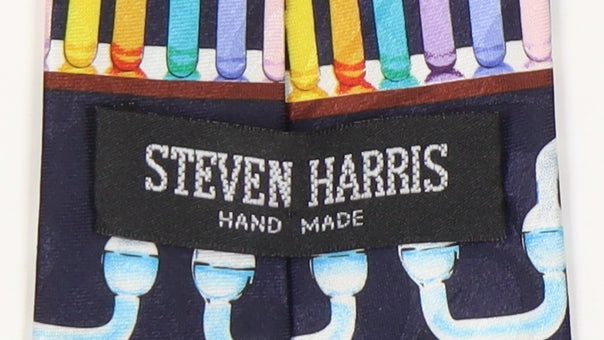 Steven Harris Men’s Multicoloured Geometric Tie