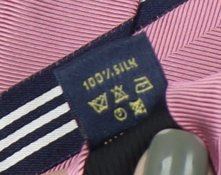 Profuomo Men's Pink Striped Silk Tie