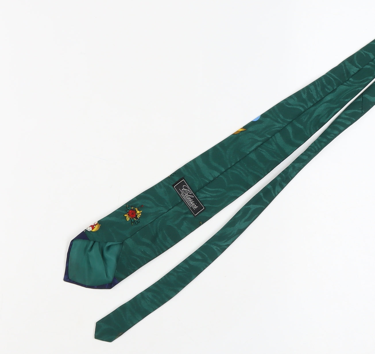 Mens Debenhams Green  100% Polyester  Tie