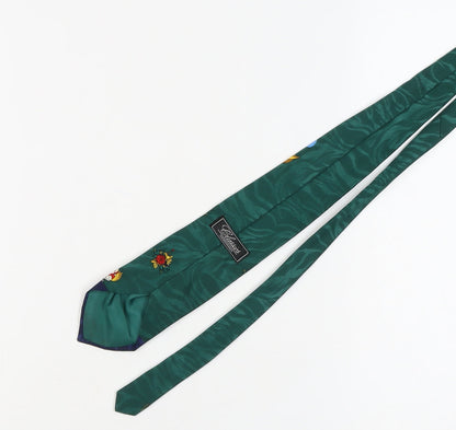 Mens Debenhams Green  100% Polyester  Tie