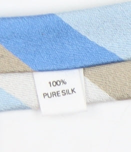 Phillip Alexandre Men's Blue Beige Striped Silk Tie