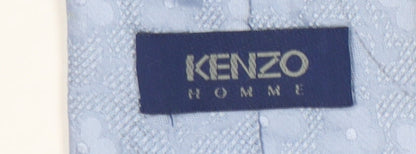 Kenzo Men's Blue Silk Floral Tie, One Size