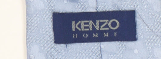 Kenzo Men's Blue Silk Floral Tie, One Size