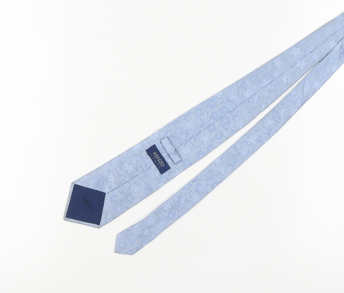 Kenzo Men's Blue Silk Floral Tie, One Size