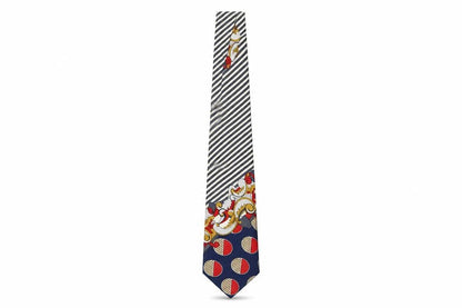 Mens José Piscador Multicoloured Striped 100% Silk  Tie